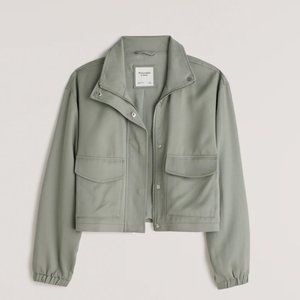 Abercrombie Cropped Bomber Jacket